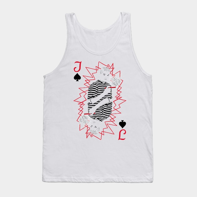 Addams Cards - Pugsley Tank Top by polliadesign